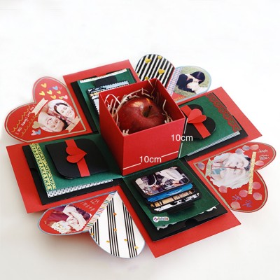 Gifts And Craft Girls Valentine Chocolate Wholesale Surprise  Gift Diy Photo Love Apple Christmas Explosion Exploding Gift  Box