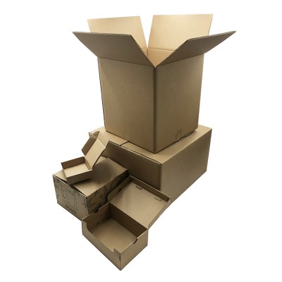 5 layer kraft printed cardboard paper shipping carton custom corrugated cardboard box for packing