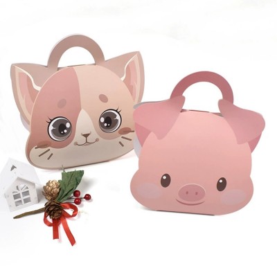 Christmas Sweets Flower Party Baby Shower Flower Paper Candy Favor Box Wedding Animal Custom Shape Snack Box For Kids