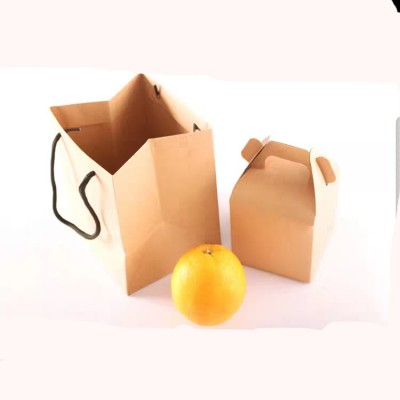 recycled brown kraft paper yellow kraft stand up paper bag food box